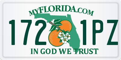 FL license plate 1721PZ