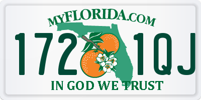 FL license plate 1721QJ