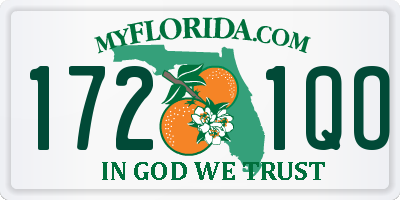 FL license plate 1721QO