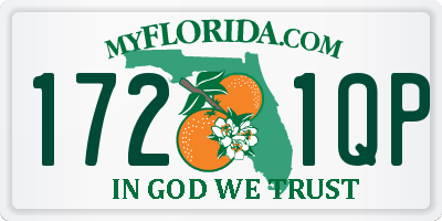 FL license plate 1721QP