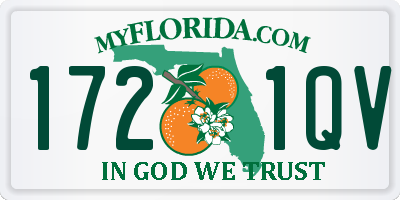 FL license plate 1721QV