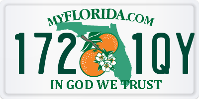 FL license plate 1721QY
