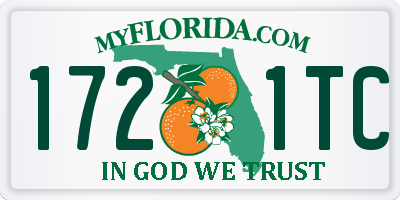 FL license plate 1721TC