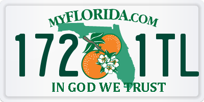 FL license plate 1721TL