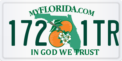 FL license plate 1721TR