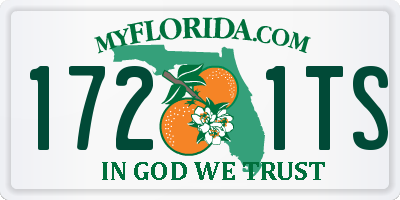 FL license plate 1721TS