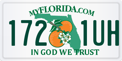 FL license plate 1721UH