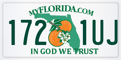 FL license plate 1721UJ
