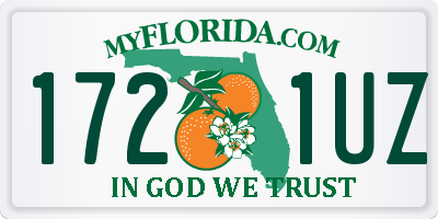 FL license plate 1721UZ