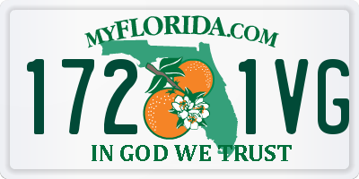 FL license plate 1721VG