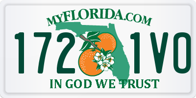 FL license plate 1721VO