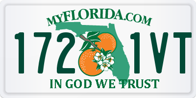 FL license plate 1721VT