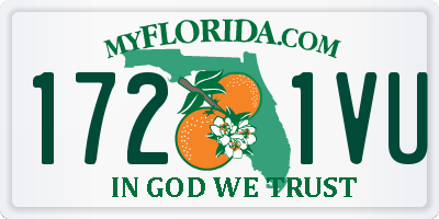 FL license plate 1721VU
