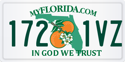 FL license plate 1721VZ