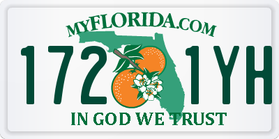 FL license plate 1721YH