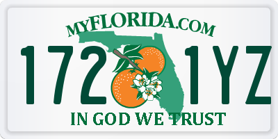 FL license plate 1721YZ