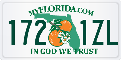 FL license plate 1721ZL