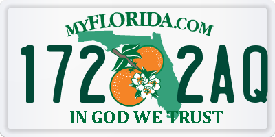 FL license plate 1722AQ