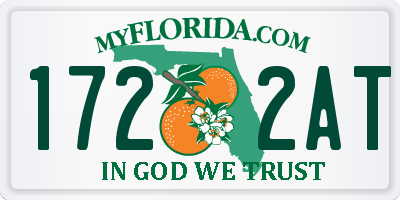 FL license plate 1722AT
