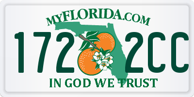 FL license plate 1722CC