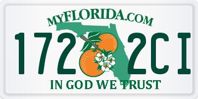 FL license plate 1722CI