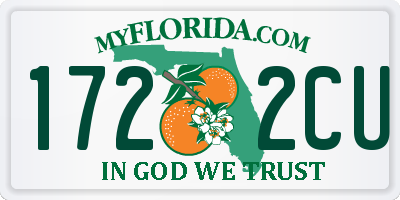 FL license plate 1722CU
