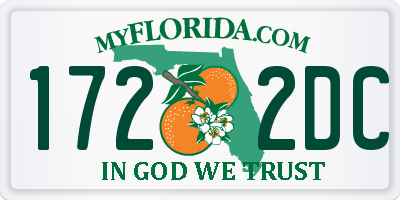 FL license plate 1722DC