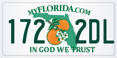 FL license plate 1722DL