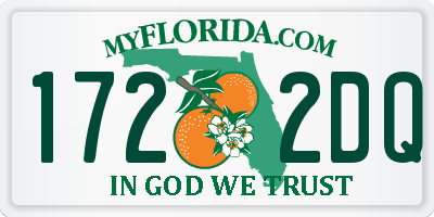 FL license plate 1722DQ