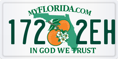 FL license plate 1722EH