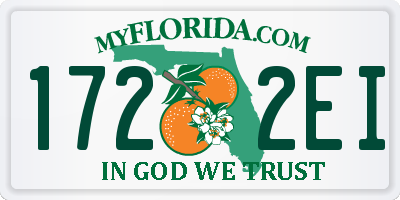 FL license plate 1722EI