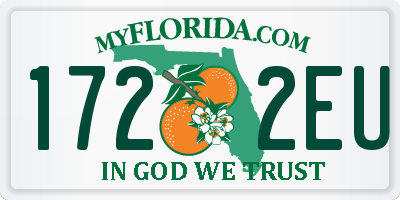 FL license plate 1722EU