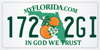 FL license plate 1722GI