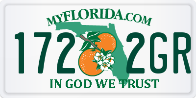 FL license plate 1722GR