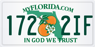 FL license plate 1722IF