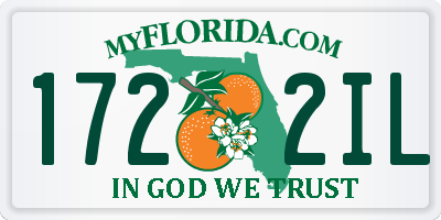 FL license plate 1722IL