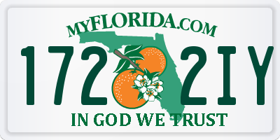 FL license plate 1722IY