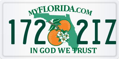 FL license plate 1722IZ