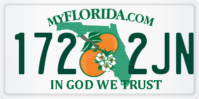 FL license plate 1722JN