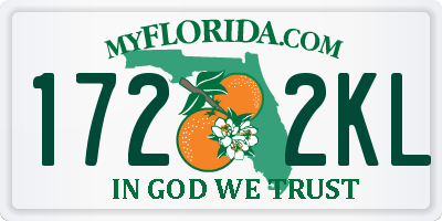 FL license plate 1722KL