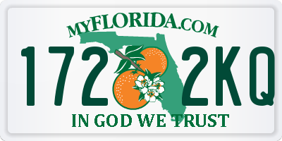 FL license plate 1722KQ