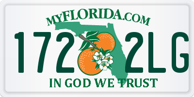 FL license plate 1722LG