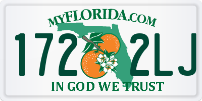 FL license plate 1722LJ