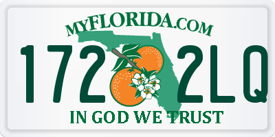 FL license plate 1722LQ