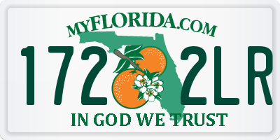 FL license plate 1722LR