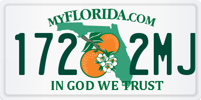 FL license plate 1722MJ