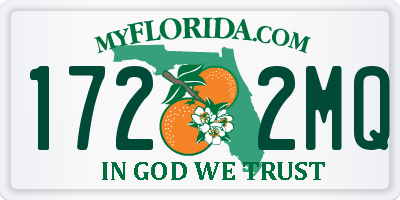 FL license plate 1722MQ