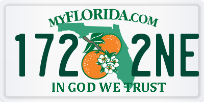 FL license plate 1722NE