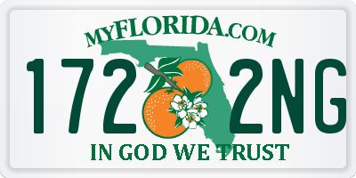 FL license plate 1722NG