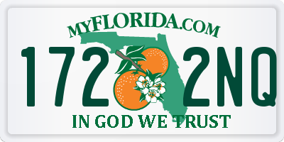 FL license plate 1722NQ